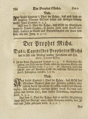 Der Prophet Micha