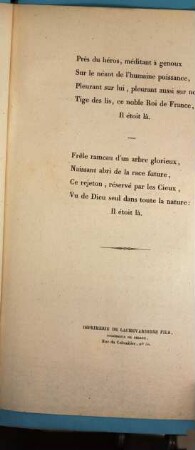 Il étoit là : Romance