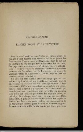 XI. L'armée rouge et sa dictature