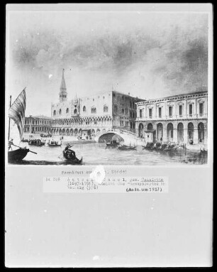 Ansicht des Dogenpalastes zu Venedig
