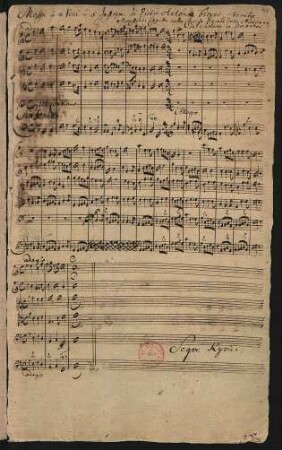 Messen. Auszüge; V (4), Coro, orch, bc; C-Dur