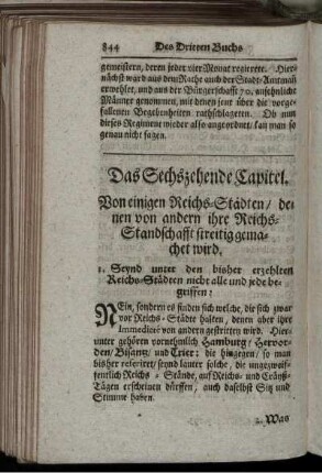 Das Sechszehende Capitel - Das Achtzehende Capitel.