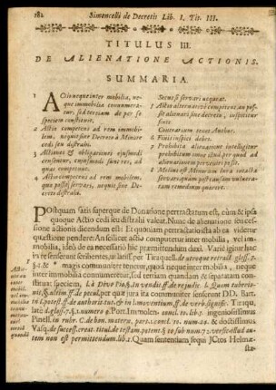 Titulus III. De Aliennatione Actionis
