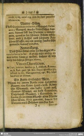 Vinum Diureticum