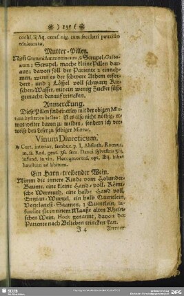 Vinum Diureticum