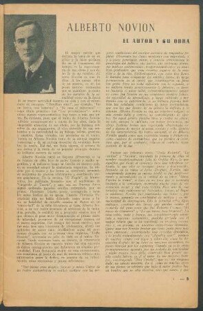 Alberto Novión : El autor y su obra