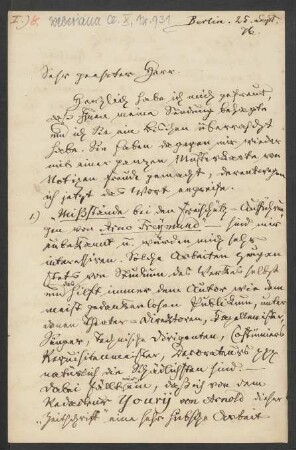 Brief an Robert Musiol : 25.09.1876