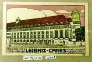 Ansicht von Bahlsens Keksfabrik in Hannover