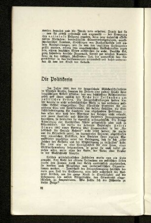 Die Politikerin