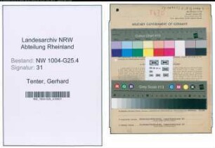 Entnazifizierung Gerhard Tenter , geb. 19.08.1893 (Friseurmeister)