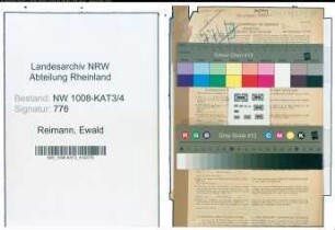 Entnazifizierung Ewald Reimann , geb. 24.02.1902 (Revisor)
