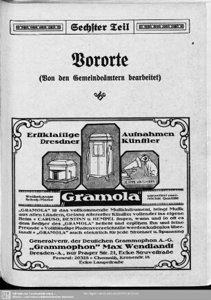 Sechster Teil. Vororte