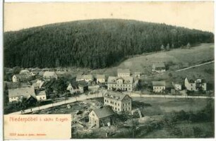 Niederpöbel. Blick auf Niederpöbel