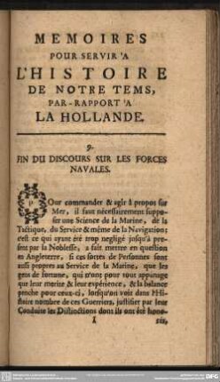 9. Fin Du Discours Sur Les Forces Navales