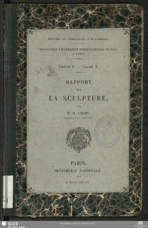 Rapport sur la sculpture