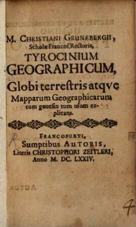 Tyrocinium geographicum