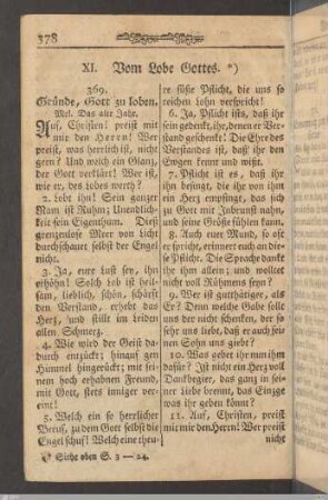XI. Vom Lobe Gottes.
