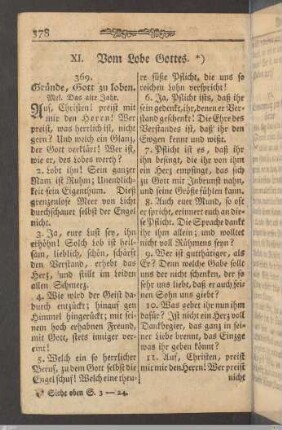 XI. Vom Lobe Gottes.