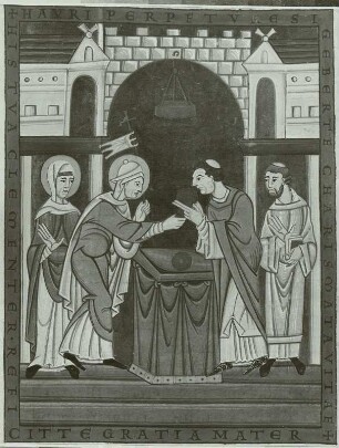 Sakramentarium, Abendmahl: Messfeier des Bischofs Siegebert,