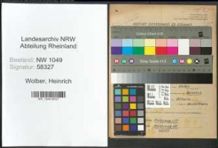 Entnazifizierung Heinrich Wolber , geb. 14.01.1889 (Landwirt)
