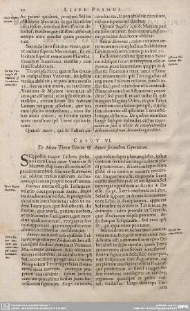 CAPUT VI. De Motu Terrae Diurno & Annuo secundum Copernicum.