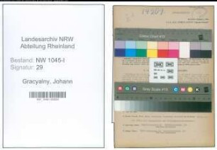 Entnazifizierung Johann Gracyalny , geb. 01.08.1914 (Angestellter)