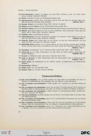 Schwertstichblätter (Nr. 1423-1436)
