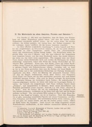 II. Die Maltechnik im alten Assyrien, Persien und Ostasien.