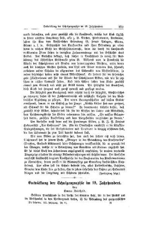 Entwicklung der Schulgeographie im 19. Jahrhundert