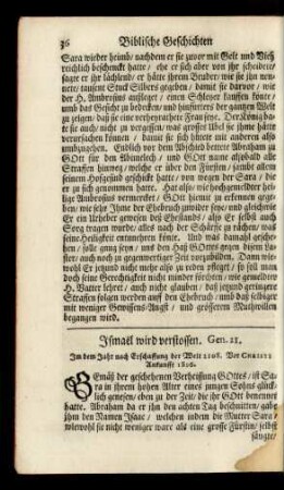 Ismael wird verstossen. Gen. 21.