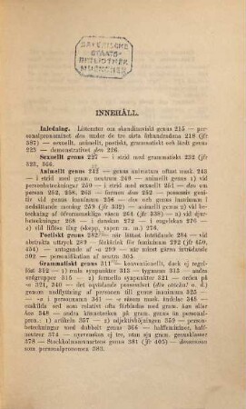 Om genus i svenskan : Af Esaias Tegnér