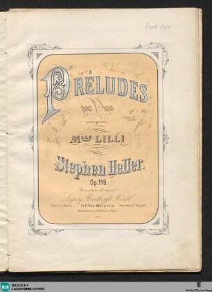 Préludes pour piano : Op. 119