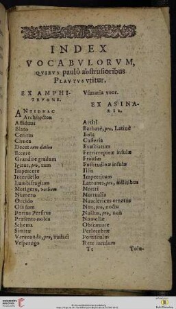 Index vocabvlorvm