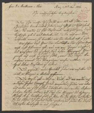 Brief an Ludwig van Beethoven : 28.11.1826