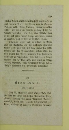15. Kaiser Otto II. (973-983)