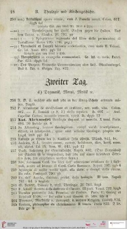 Zweiter Tag (Nr. 251 - 500)