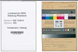Entnazifizierung Hedwig Huesemann , geb. 04.02.1895 (Postbeamtin)