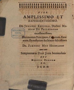 Diss. de autoritate ecclesiae : sive explicatio verborum B. Augustini contra Ep. fundamenti: Evangelio non crederem, nisi me autoritas Ecclesiae moveret