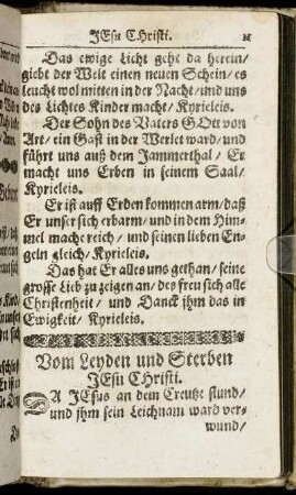 Vom Leyden und Sterben Jesu Christi.