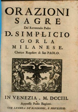 Orazioni sagre