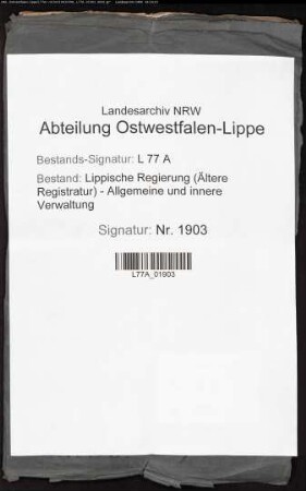 Beurteilung des Etats der Konsistorialkasse