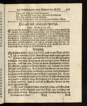 417-434, Die acht und zwanzigste Predigt