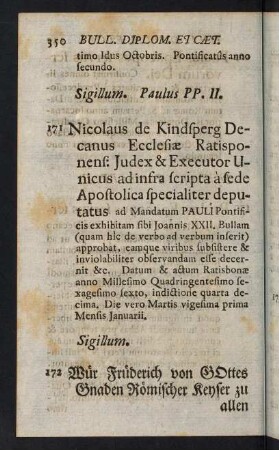 350-392, 171: Nicolaus de Kindsperg... - 240: Instrumentum Electionis...