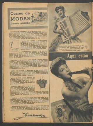 Correo de modas contesta Amanda