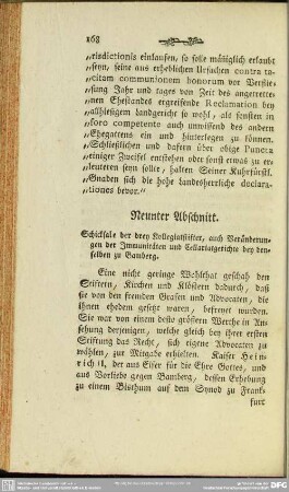 Neunter Abschnitt