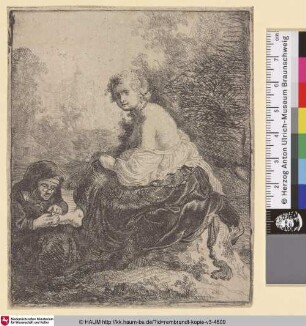 [Die Nägelschneiderin; Woman Cutting Her Mistress's Nails; La coupeuse d'ongles]