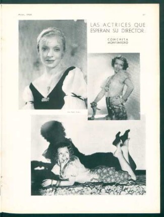 Las actrices que esperan su director - Conchita Montenegro