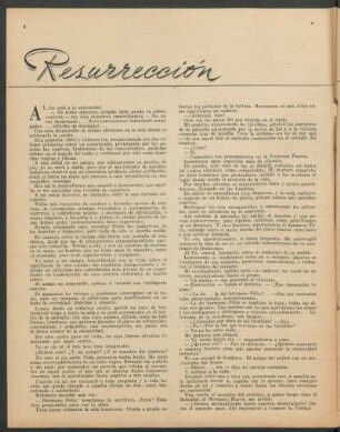 Resurrección : Cuento