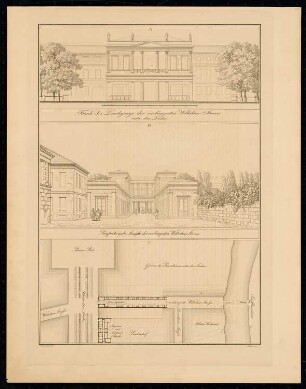 Wilhelmstraße, Berlin: Perspektivische Ansicht (aus: Sammlung Architektonischer Entwürfe, Berlin 1858)
