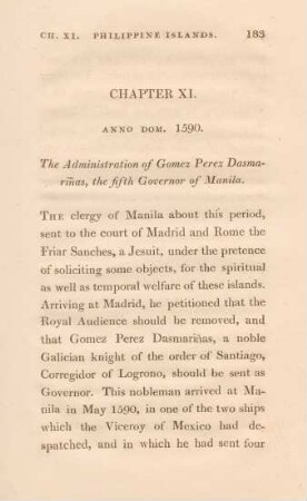 Chapter XI. Anno dom. 1590. The administration of Gomez Perez Dasmarinas, the fifth governor of Manila